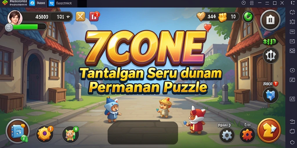 Screenshot utama menampilkan gameplay seru dalam 7CONE.