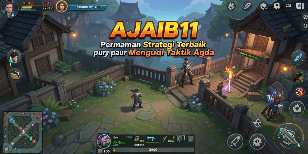Screenshot AJAIB11 menampilkan aksi pertempuran strategi yang mendebarkan.