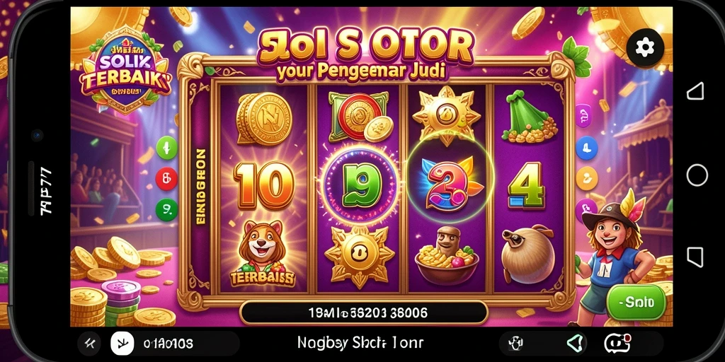 Screenshot gameplay API77 menampilkan mesin slot yang penuh warna.