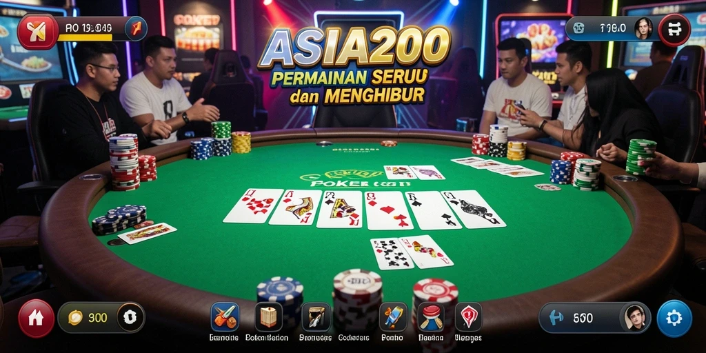 Tampilan gameplay ASIA200 yang menarik dan interaktif.
