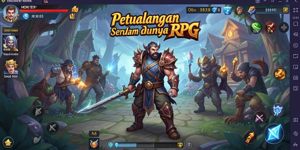 Tampilan gameplay seru HOKI138 menghadirkan petualangan RPG yang menantang.