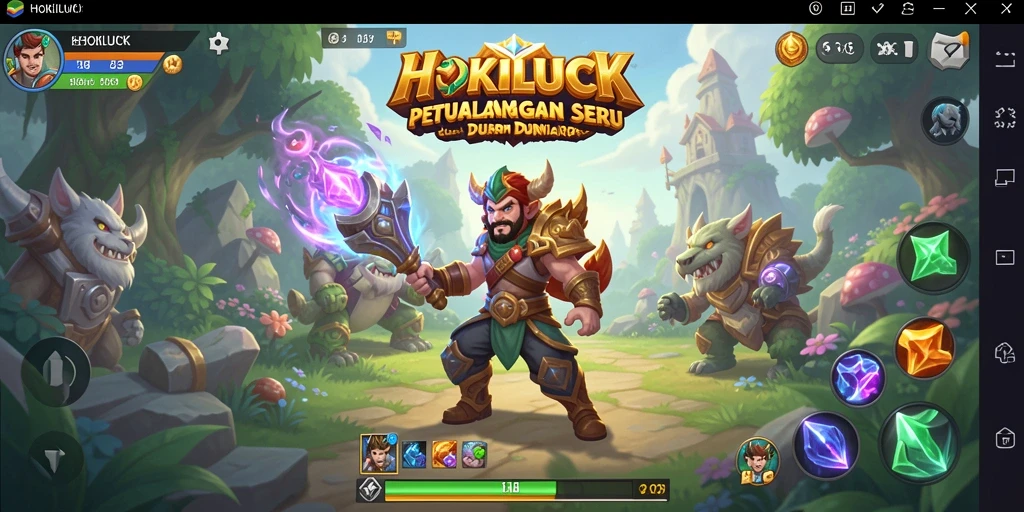 Tampilan gameplay RPG yang mendebarkan di HOKILUCK.