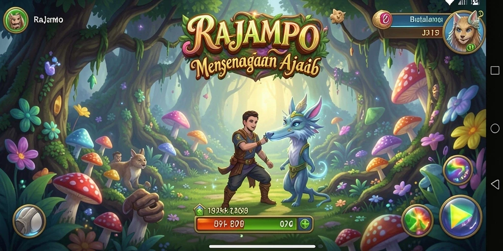 Screenshot RAJAMPO menampilkan keseruan gameplay dalam dunia petualangan.