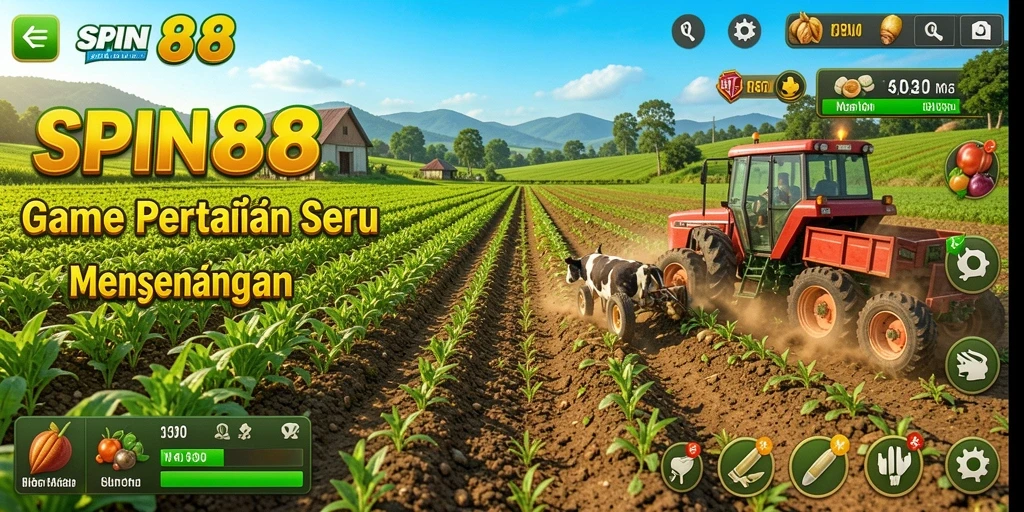 Tampilan menarik dari gameplay Farming di SPIN88.