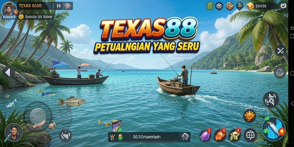 Gameplay TEXAS88 yang seru dengan aksi memancing yang mendebarkan.