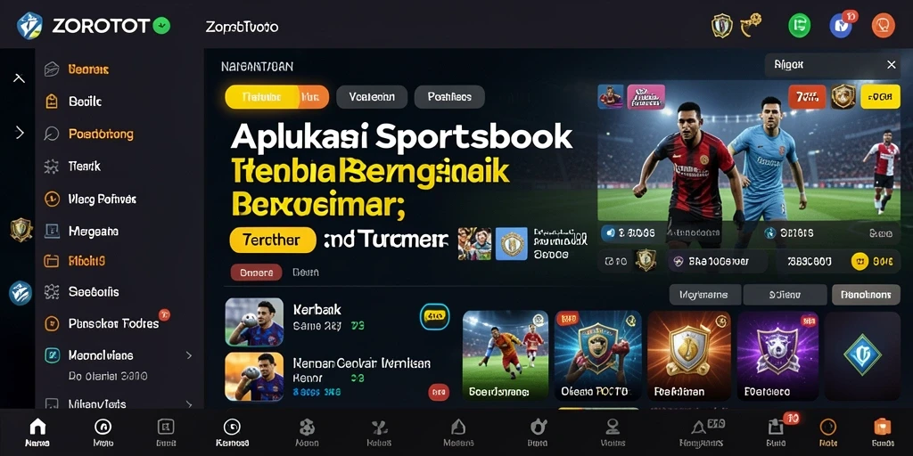 Tampilan gameplay menarik dari aplikasi Sportsbook ZOROTOTO.